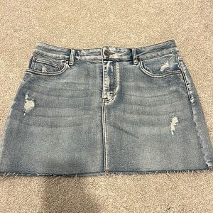 Brand new never worn- stretch denim mini skirt.